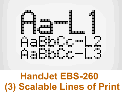 Handjet Ebs 260 Handheld Inkjet Printer Case Coding And Product Marking Printer Large Character